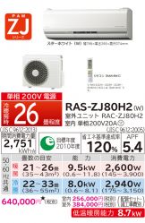 RAS-ZJ80H2-W