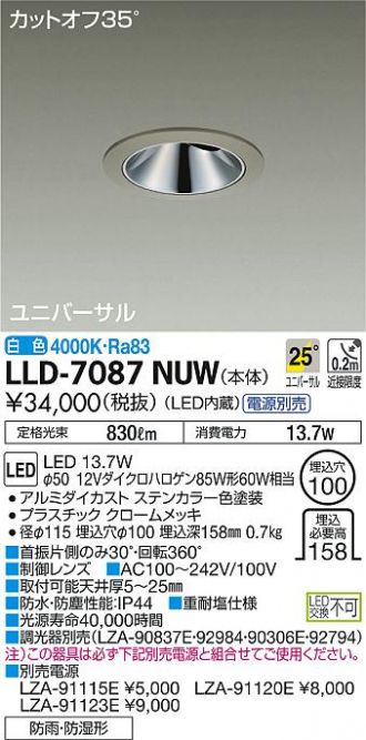 LLD-7087NUW