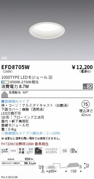 EFD8705W