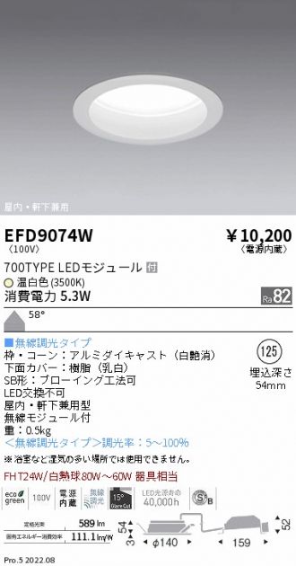 EFD9074W