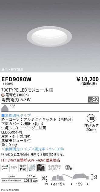 EFD9080W