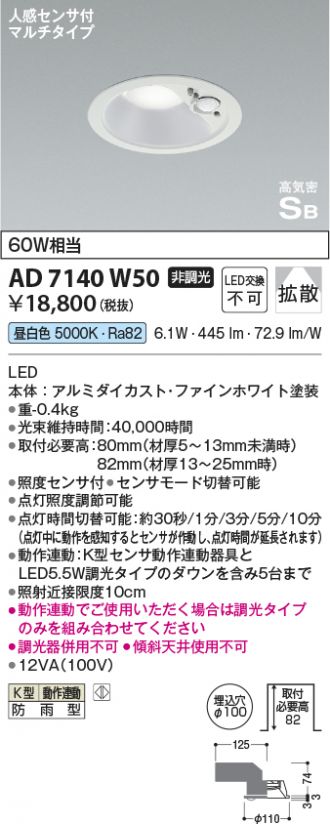 AD7140W50
