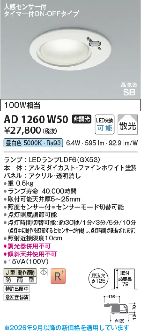 AD1260W50