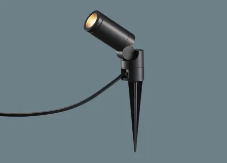 スパイク取付型 LED(電球色) エクステリア スポットライト ビーム角48度・集光タイプ LEDコンパクトランプ交換型・防雨型 パネル付型 110Vダイクール電球80形1灯器具相当(SLW40501+LLD3411LCB1) XSZW0301CB1